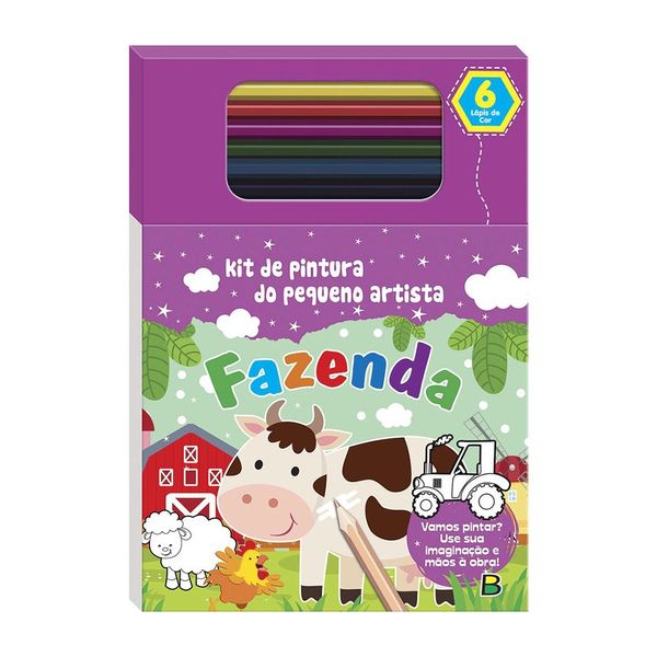 Livro Infantil Todolivro Kit Pequeno Artista Fazenda