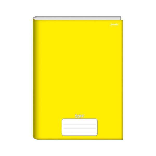 Caderno Universitário Jandaia Brochura Capa Dura 1 Matéria Amarelo