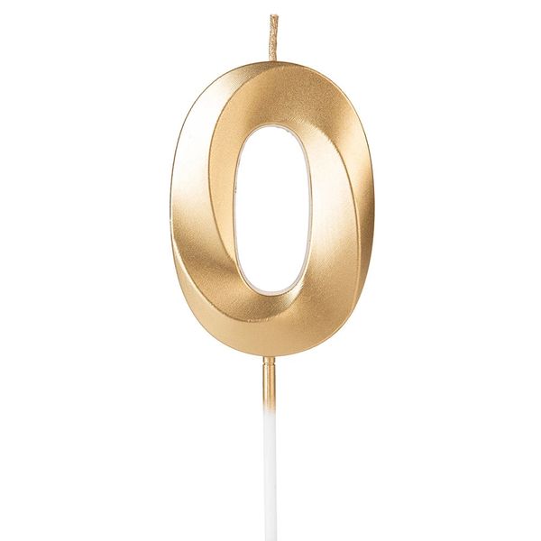 Vela Silver Design Dourada Nº 0 Vela Silver Design Dourada Nº 0