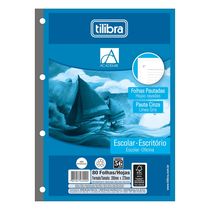 Refil para Fichário Tilibra Académie Branco 80 Folhas
