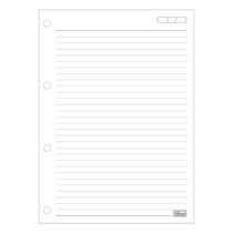 Refil para Fichário Tilibra Académie Branco 80 Folhas