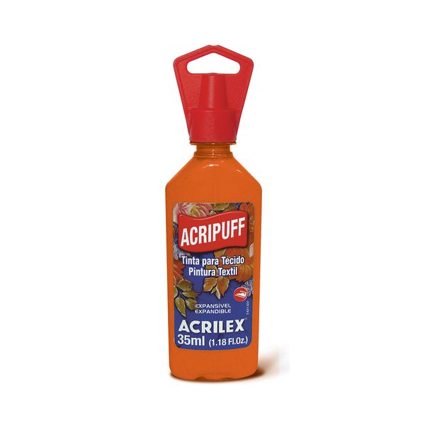 Tinta para Tecido Acripuff 35ml Laranja