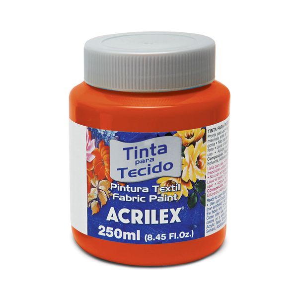 Tinta para Tecido 250ml Vermelho Fogo