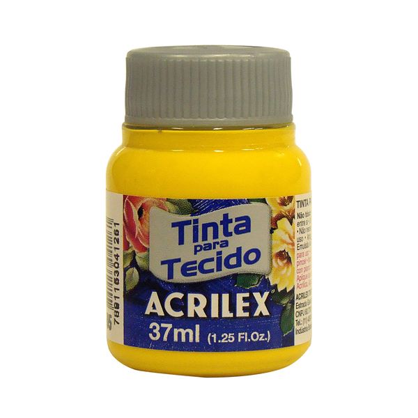Tinta para Tecido 37ml Amarelo Ouro Tinta para Tecido 37ml Amarelo Ouro