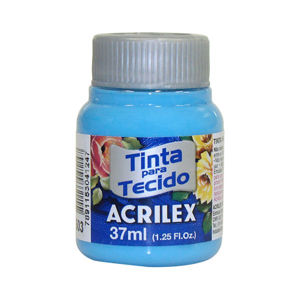 Tinta para Tecido 37ml Azul Celeste Tinta para Tecido 37ml Azul Celeste