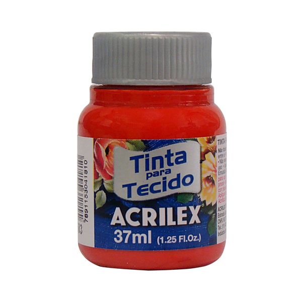 Tinta para Tecido 37ml Vermelho Tomate