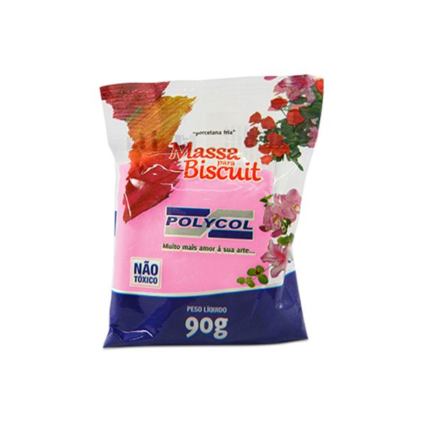 Massa para Biscuit Polymetal 90g Rosa Massa para Biscuit Polymetal 90g Rosa