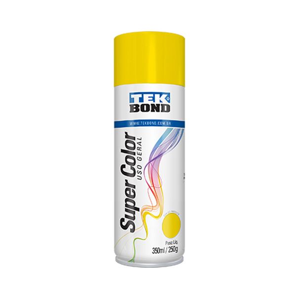 Tinta Acrílica Spray Super Color 350ml/250g Amarelo