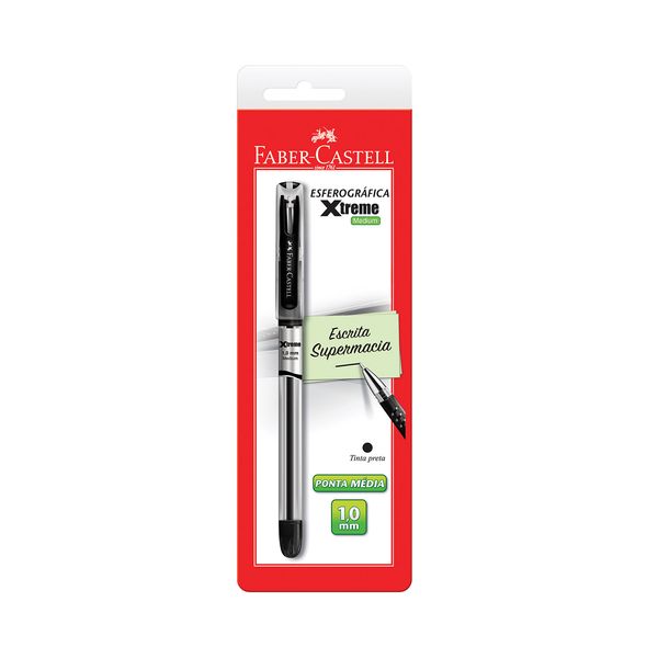 Caneta Esferográfica Faber-Castell Xtreme 1.0mm Preta