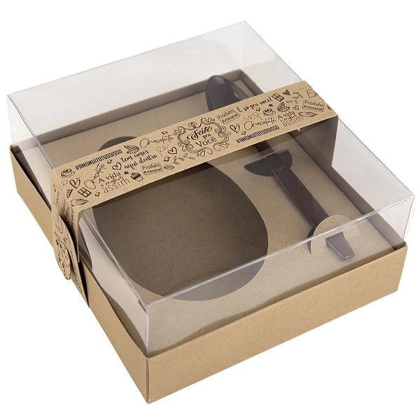 Caixa Ovo Colher Kaixote Kraft 350g Caixa Ovo Colher Kaixote Kraft 350g