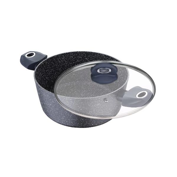 Caçarola Bergner Orion Antiaderente Alumínio Forjado com Indução 28cm Cinza