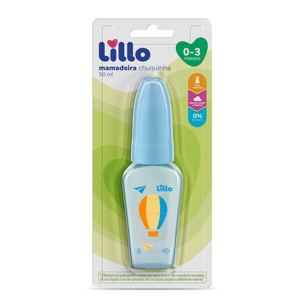 Mamadeira Chuquinha Lillo Mini Azul 50ml