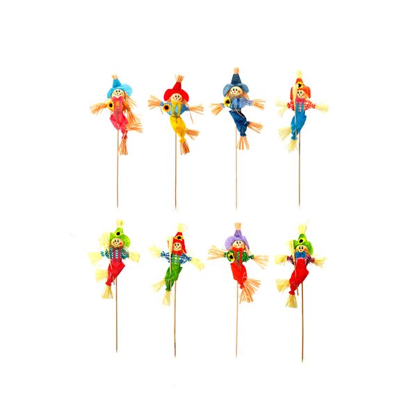 Espantalho Decorativo Le Tamanho Pequeno 30cm Cores Diversas - Item Sortido