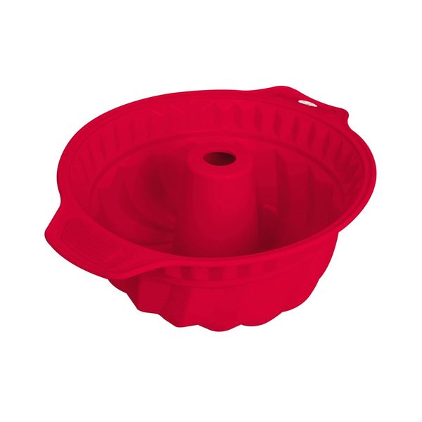 Forma para Bolo Le Chef de Silicone 29cm Vermelha