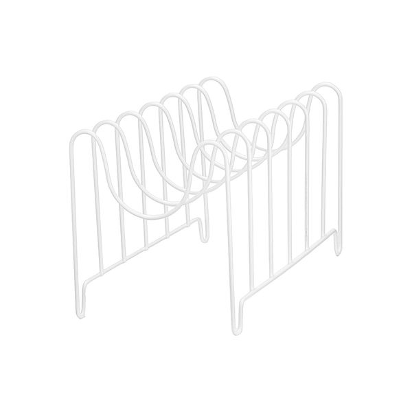 Suporte Organizador de Tampas Arthi em Aço Branco Suporte Organizador de Tampas Arthi em Aço Branco