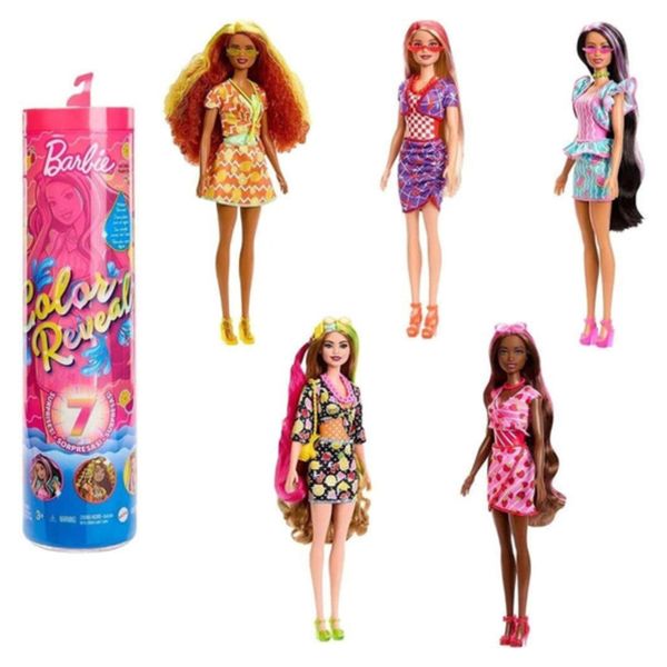 Barbie Color Reveal Boneca Série de Frutas Doces - Item Sortido