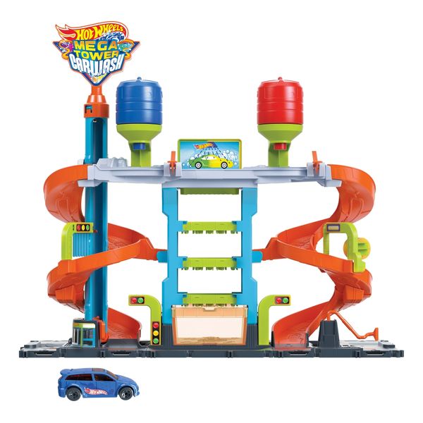 Conjunto Hot Wheels City Lava-rápido Mega Torre