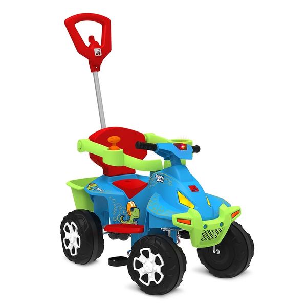 Quadriciclo Infantil Bandeirante Smart Passeio e Pedal Azul