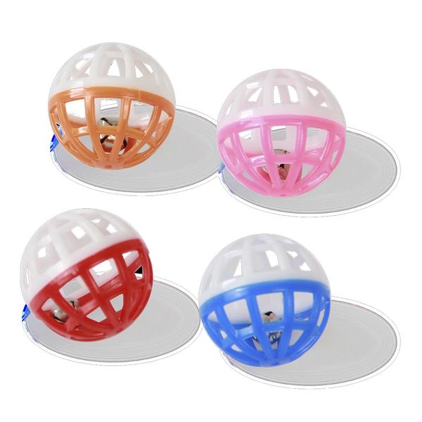 Brinquedo Bola de Plástico para Gatos Pet Napi com Guizo 4 Peças Brinquedo Bola de Plástico para Gatos Pet Napi com Guizo 4 Peças