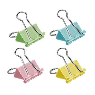 Binder Clip Le 19mm com 20 Unidades Pastel