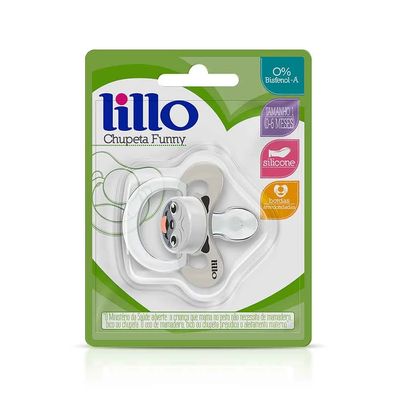 Chupeta Lillo Funny Animais Silicone Anatômica Cachorro Tamanho 1