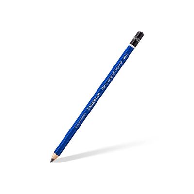Lápis Grafite Técnico Staedtler Mars Lumograph Aquarelável 03 Unidades Mais Pincel Artístico