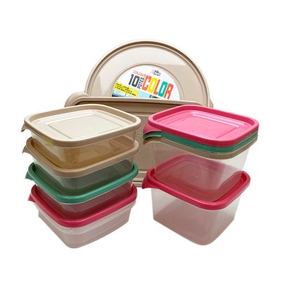 Conjunto de Potes de Plástico Lev+ com 10 Peças
