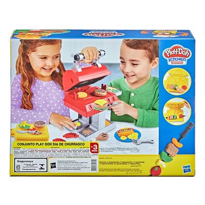 Massa de Modelar Playdoh Conjunto Dia de Churrasco