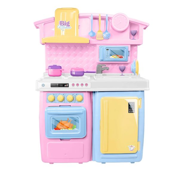 Brinquedo Cozinha Roma Jensen Big Kitchen Rosa