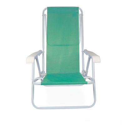 Cadeira De Praia Piscina Reclinável 8 Posições Sannet Mor Verde