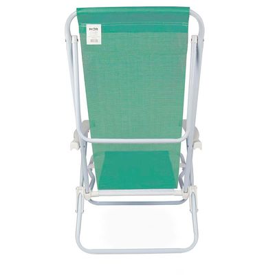 Cadeira De Praia Piscina Reclinável 8 Posições Sannet Mor Verde