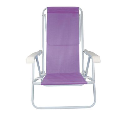 Cadeira De Praia Piscina Reclinável 8 Posições Sannet Mor Lilás