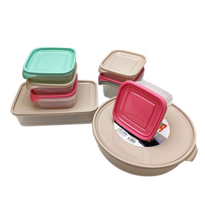 Conjunto de Potes de Plástico Lev+ com 10 Peças