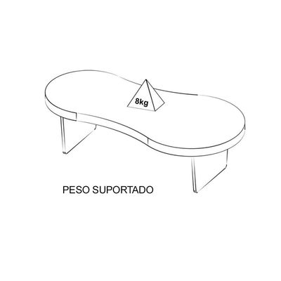 Mesa De Centro Para Sala 120 Cm 4732 Cinamomo Arly Cinamomo