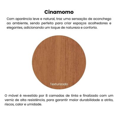 Mesa De Centro Para Sala 120 Cm 4732 Cinamomo Arly Cinamomo
