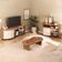 Rack Mesa Buffet Sala De Estar Mg4647 Cinamomo Off White Arly Cinamomo Off White