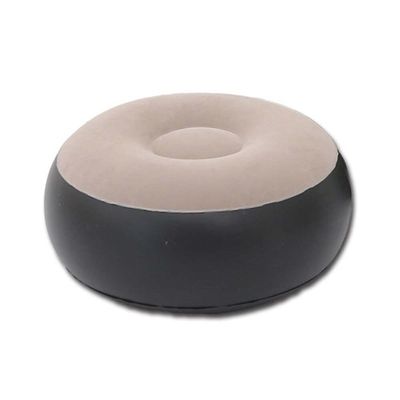Sofa Poltrona Inflavel Kit 2 Em 1 Com Puff Ultra Lounge Cama Colchao Portatil Quarto Sala Jardim Piscina Luxo