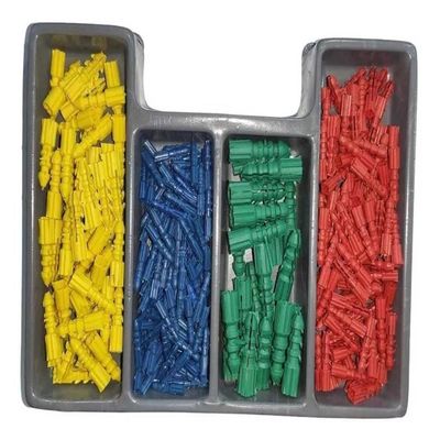 Jogo 300 Brocas Bits Pontas Philips Fenda Buchas Colorida Kit Furadeira Furar E Fixar Completo
