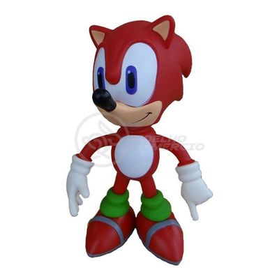 Boneco Action Figure Sonic Red Vermelho Articulado Grande Super Size 23cm - Sonic World