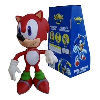 Boneco Action Figure Sonic Red Vermelho Articulado Grande Super Size 23cm - Sonic World