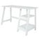 Mesa Escrivaninha Gamer 2 Pateleiras 120 Cm Mc190 Branco Dtall Branco