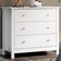 Comoda Para Quarto 3 Gavetas 76 Cm Dm219 Branco Dtall Branco