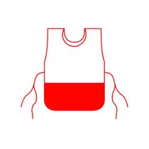 Avental Escolar Transparente Pupylex com Bolso Liso
