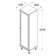 Cristaleira 1 Porta Vidro Pés Madeira 151x40 Cm E963 Branco Dtall Branco
