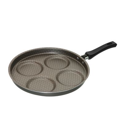 Frigideira Antiaderente Oliveira 4 Ovos 26cm Preta