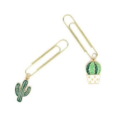 Clip Decorado Metalico Cactos 5cm com 2 Unidades