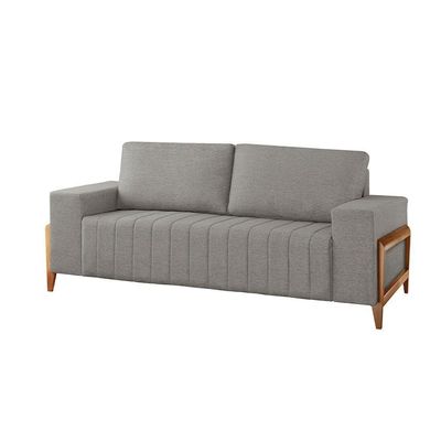 Sofá 2x3 Lugares Verona Meu Sofá Online A230 Linho Cinza