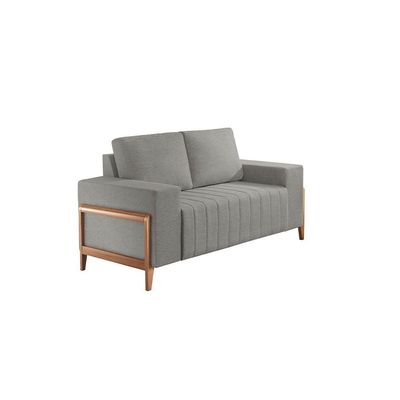 Sofá 2x3 Lugares Verona Meu Sofá Online A230 Linho Cinza