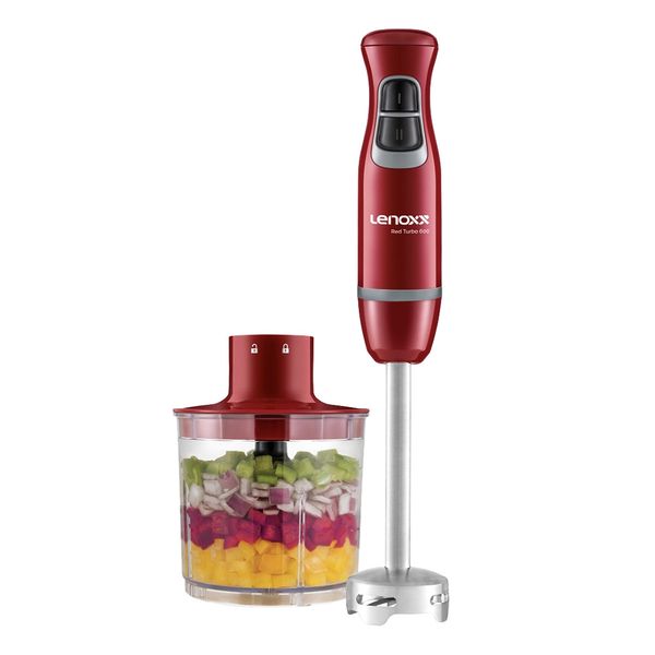 Mixer e Processador de Alimentos Lenoxx Red Turbo PMX405 Vermelho - 220V