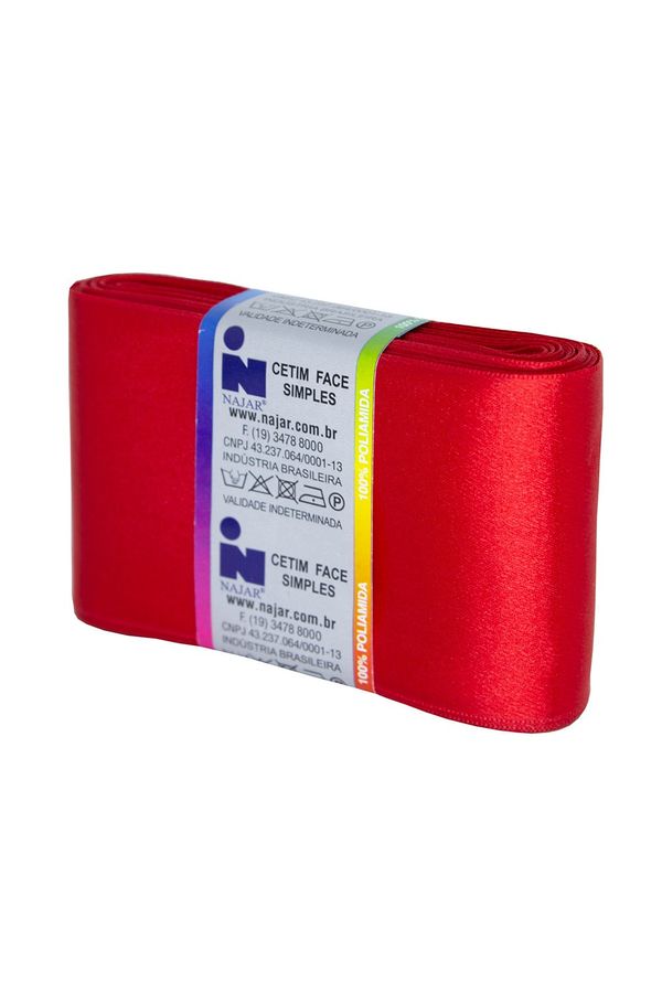 Fita de Cetim Nº22 70mm Peça com 10m Vermelho
